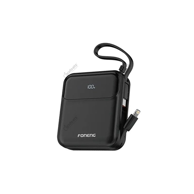 Foneng PX111 10000mAh 22.5W Dual Cable Mini Power Bank.