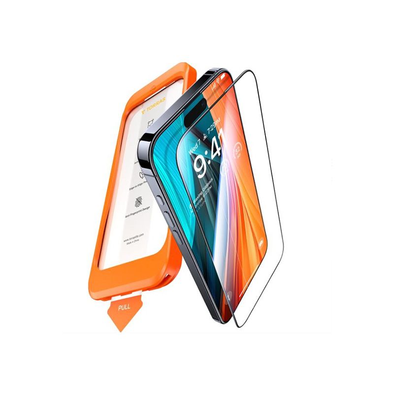 Torras GlassGo Install Master Superior Screen Protector for iPhone 16 Series (1 Pack)