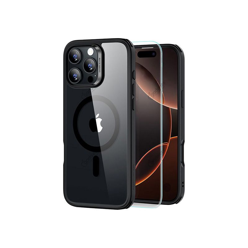 ESR Classic Hybrid Halolock Magsafe Case & Tempered Glass iPhone 16 Pro Max
